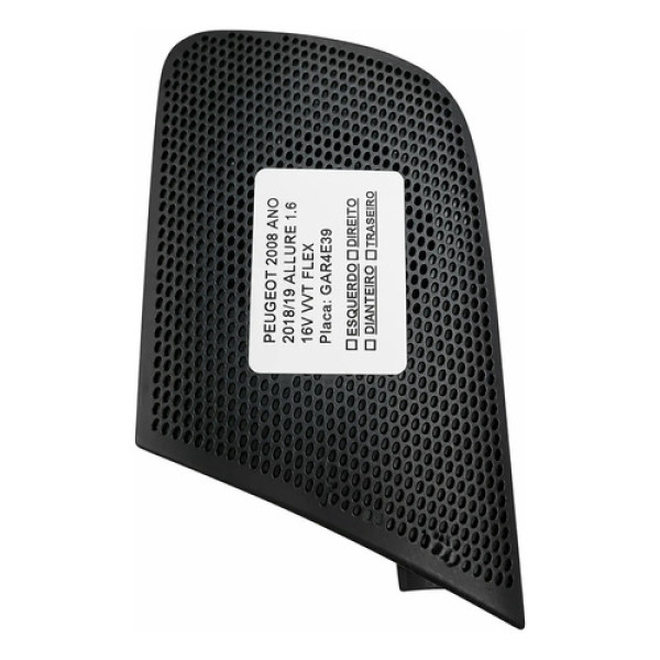 Tweeter Porta Dianteira Esquerda Peugeot 2008 2018 Preto