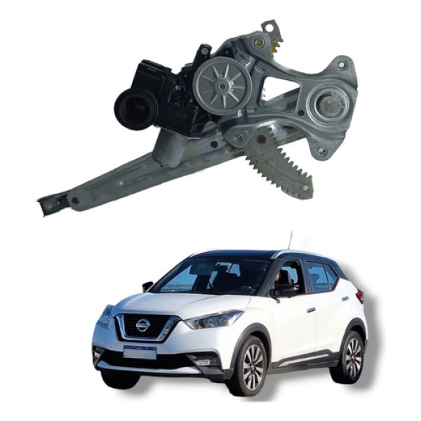 Máquina Vidro Traseiro Direito Nissan Kicks 2016 A 2020