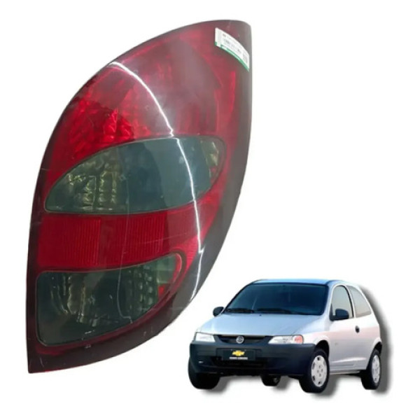 Lanterna Fume Traseira Direita Chevrolet Celta 2001 Direito/passageiro Vermelho
