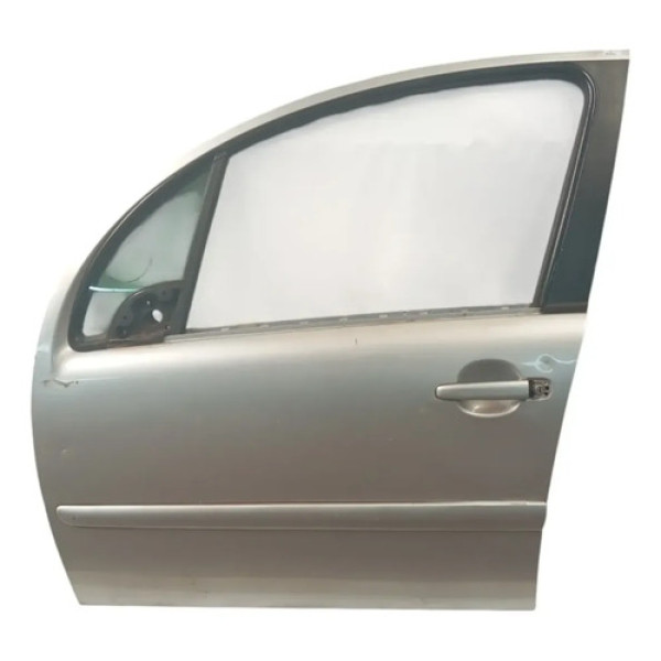 Porta Dianteira Esquerda Citroen C3 2006 2012 Dianteira Esquerda Cinza