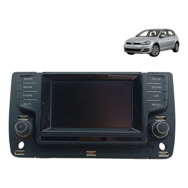 Tela Multimidia Volkswagen Golf 2013 A 2017 5g0919605 Preto