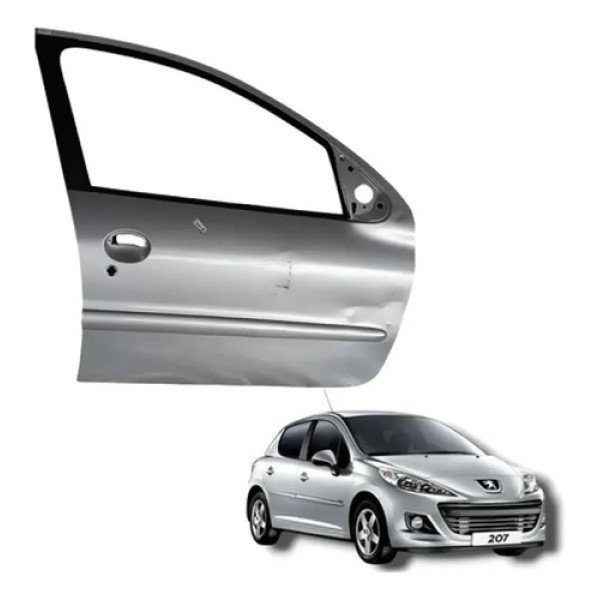 Porta Dianteira Direita Peugeot 207  2010 Dianteira Direita