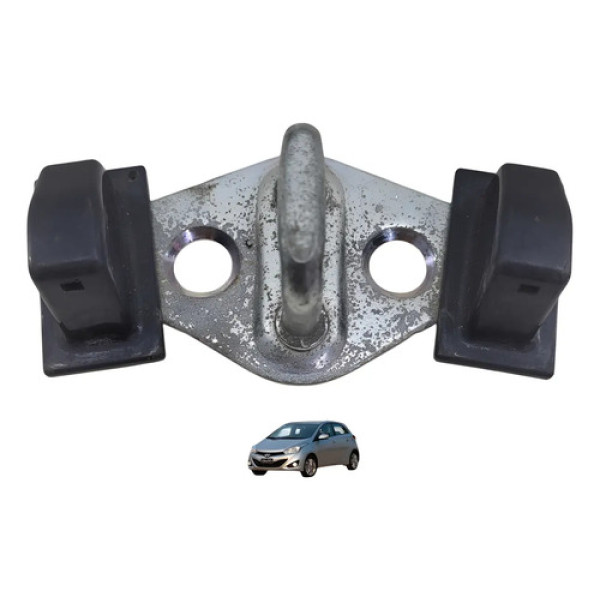 Batente Tampa Traseira Hyundai Hb20 2013 2019 Prata/preto