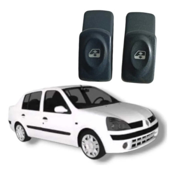 Par Botão Vidro Elétrico Renault Clio Megane 2004