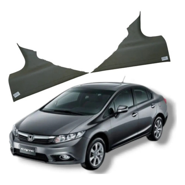 Par Acabamento Coluna Traseira Honda Civic Lxs 2012 2016