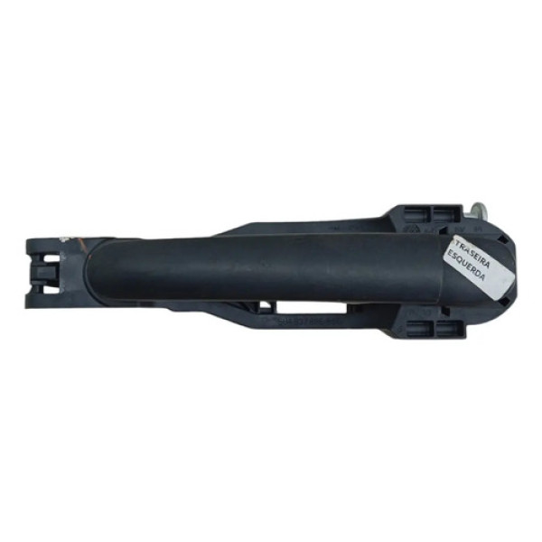 Macaneta Externa Traseira Esquerda Vw Gol Voyage 2009 2023 Preto Traseira