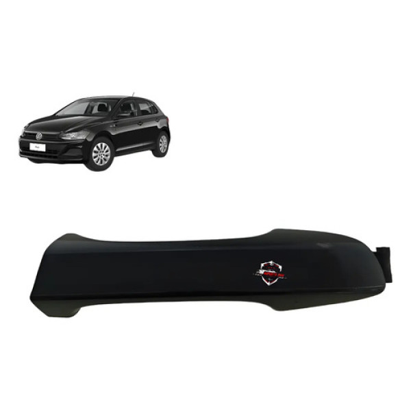 Maçaneta Externa Traseira Direita Volkswagen Polo 2019 Preto Traseira