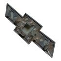 Emblema Grade Dianteira Chevrolet Onix 2013 A 2020 Cinza
