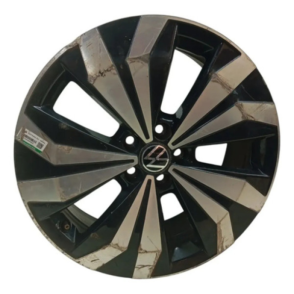 Roda Aro 17 Volkswagen Tcross 2020 2023 Preto Prateado
