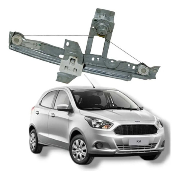 Maquina Vidro Manual Traseira Esquerda  Ford Ka 2017