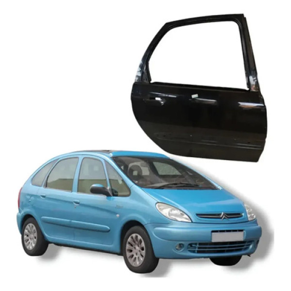 Porta Traseira Direita Citroën Xsara Picasso 2004 Traseira Direita Preto