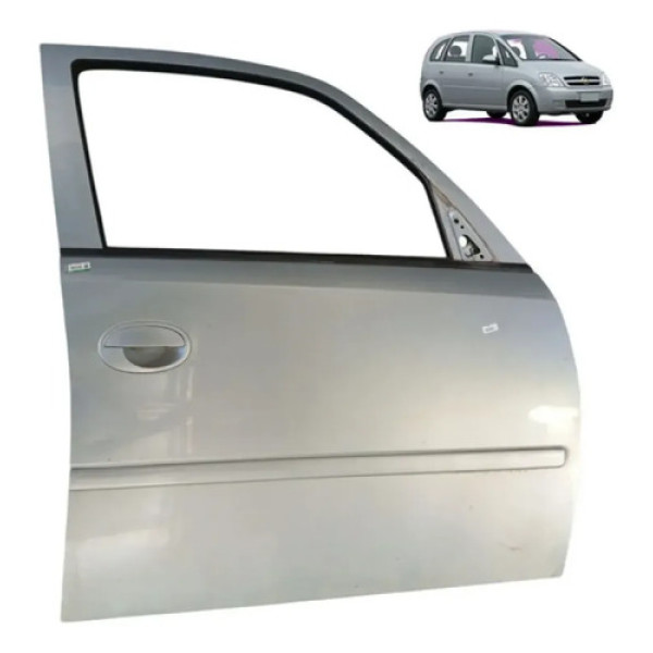 Porta Dianteira Direita Chevrolet Meriva 2002 2012 Dianteira Direita Cinza