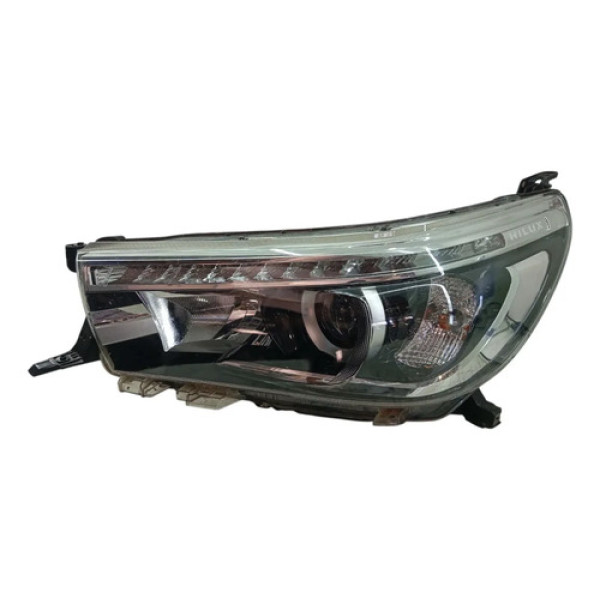 Farol Esquerdo Hilux 2016 2017 A 2020 C/ Led Detalhe Esquerdo/motorista
