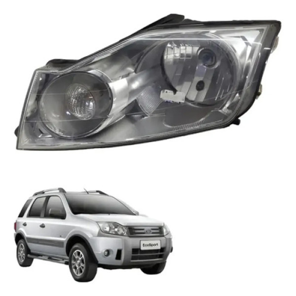 Farol Esquerdo Ford Ecosport 2008 2012 Esquerdo/motorista