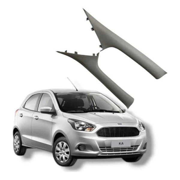 Par Acabamento Coluna Parabrisa Ford Ka  2017