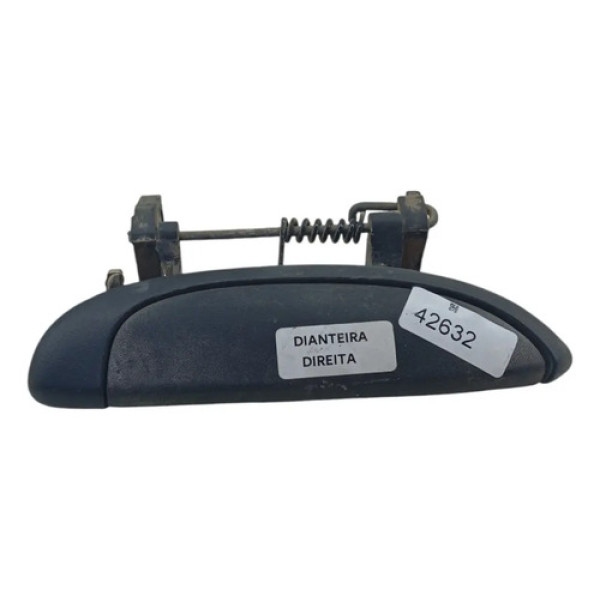 Macaneta Externa Direito Dianteiro Renault Clio Logan 2010 Preto Dianteira
