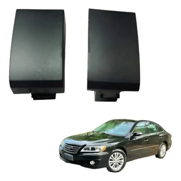 Par Botão Falso Acabamento Painel  Hyundai Azera 2009 2011 Preto