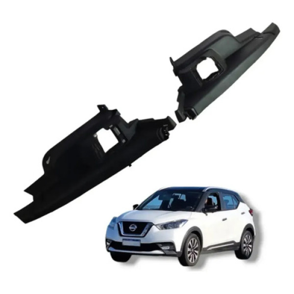 Par Acabamento Coluna Banco Traseiro Nissan Kicks 2016 2020