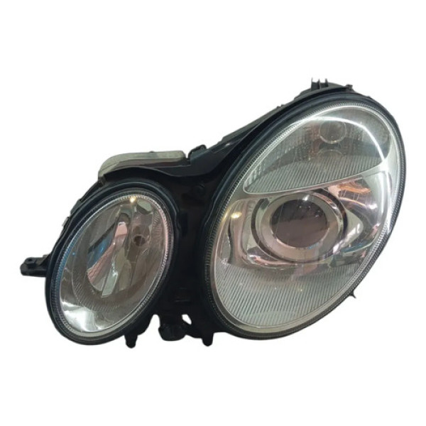 Farol Esquerdo Classe E W211  2002/2009 C/projetor Detalhe Esquerdo/motorista