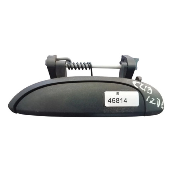Macaneta Externa Traseira Esquerda Renault Clio 1999 A 2014 Preto Traseira
