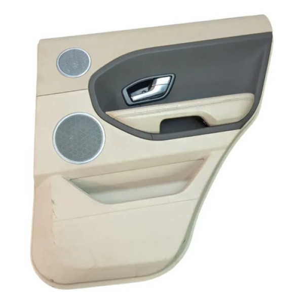 Forro Porta Traseira Direita Range Rover Evoque 2012 Bege Preto