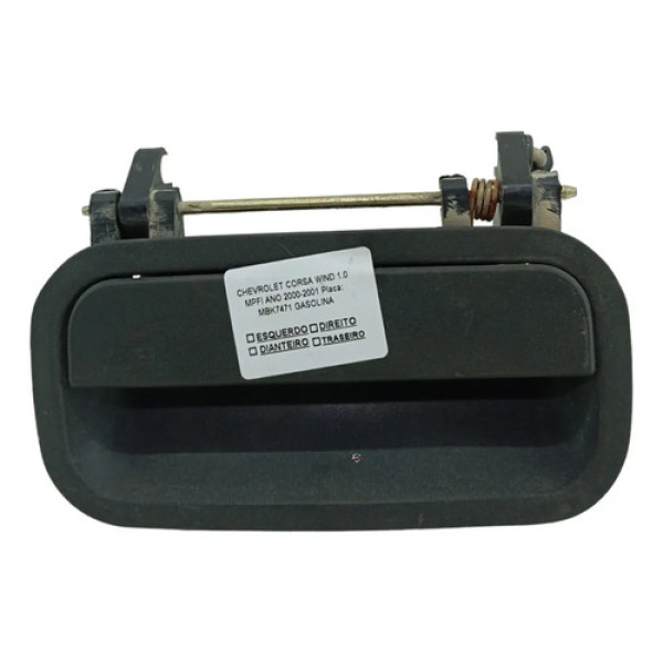 Maçaneta Externa Porta Dianteira Esquerda Gm Corsa Wind 2001 Preto Dianteira