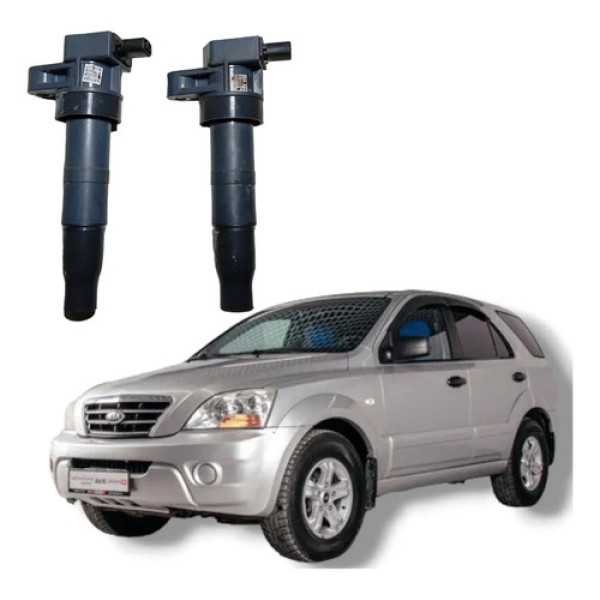 Par Bobina Ignição Kia Sorento 2006 A 2013