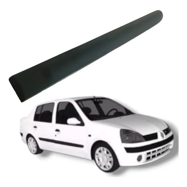 Friso Porta Traseira Esquerda Renault Clio Megane 2004 Preto