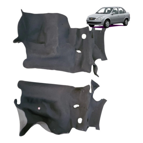 Carpete Porta Malas Chevrolet Corsa Classic 2000 A 16 Marrom