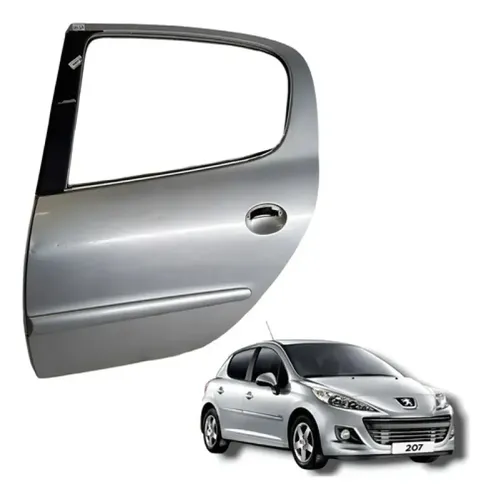 Porta Traseira Esquerda Peugeot 207 2010 Traseira Esquerda