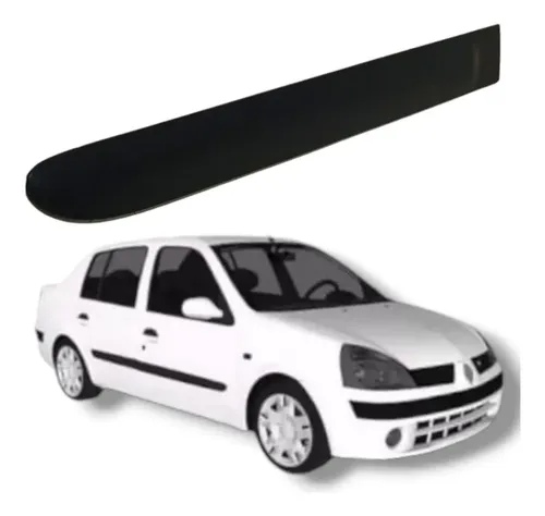 Friso Porta Traseira Direita Renault Clio Megane 2004 Preto
