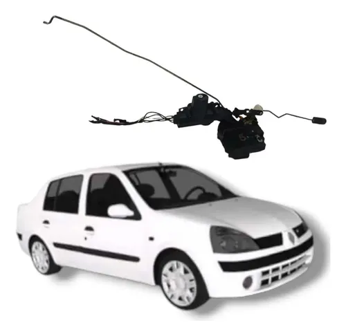 Fechadura Dianteira Esquerda Completa Renault Clio Megane 04