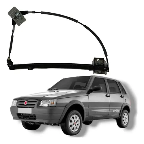 Maquina Vidro Manual Dianteira Esquerda Fiat Uno Mille 2012