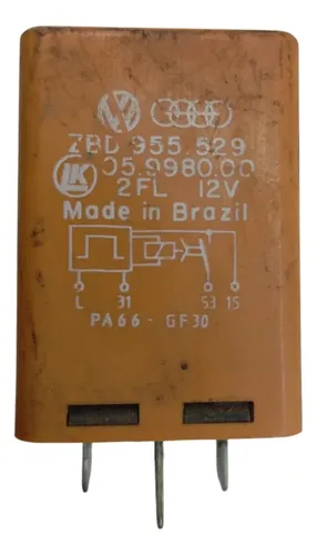 Rele Limpador Vidro Traseiro Vw Gol G2 G3 1995 2005 Laranja