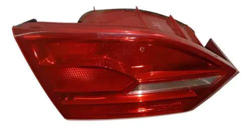 Lanterna Tampa Traseira Esquerda Volkswagen Jetta 2011 2013 Esquerdo/motorista Vermelho