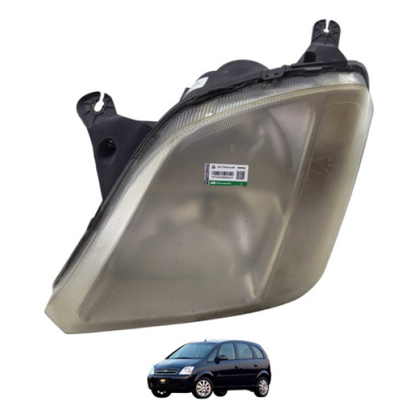 Farol Esquerdo Chevrolet Meriva Joy 2003 2012 93375572 Esquerdo/motorista