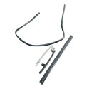  Kit Borracha Pestana Guia Vidro Toyota Etios 2015 Diant Ld Cinza