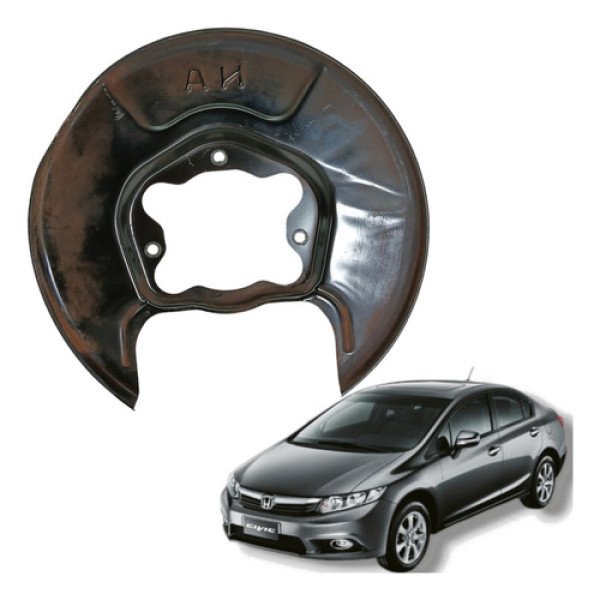 Defletor Disco Freio Traseiro Esquerdo Honda Civic 2012 2016