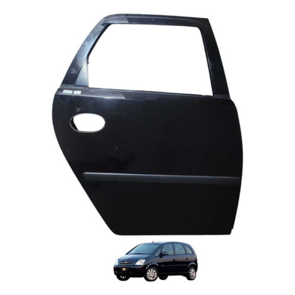 Porta Traseira Direita Chevrolet Meriva 2011 Traseira Direita Preto