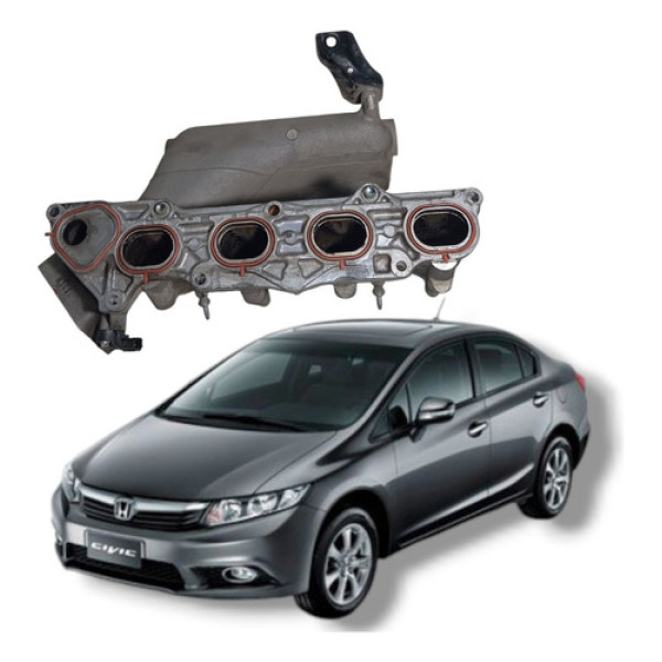 Coletor Escape Honda Civic Lxs 1.8 2012 A 2016