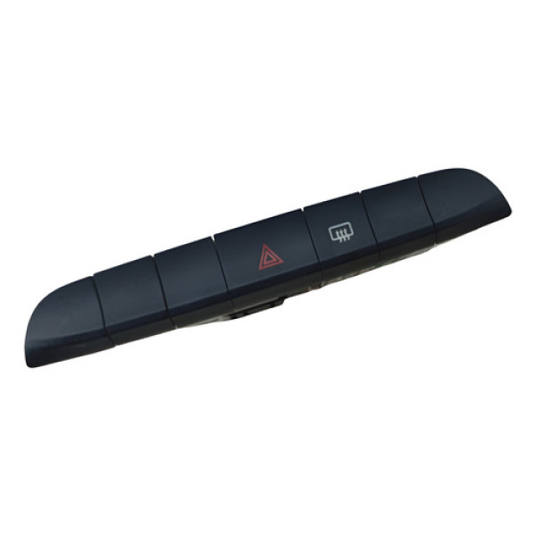 Botão Pisca Alerta Desembaçador Fiat Mobi 2016 2022 Preto