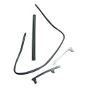  Kit Borracha Pestana Guia Vidro Toyota Etios 2015 Diant Ld Cinza