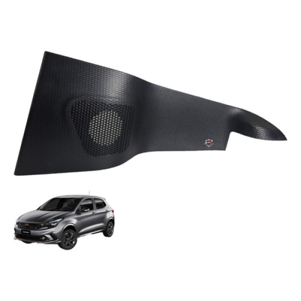 Acabamento Porta Traseira Direita Fiat Argo 2019 Traseira Direito Preto