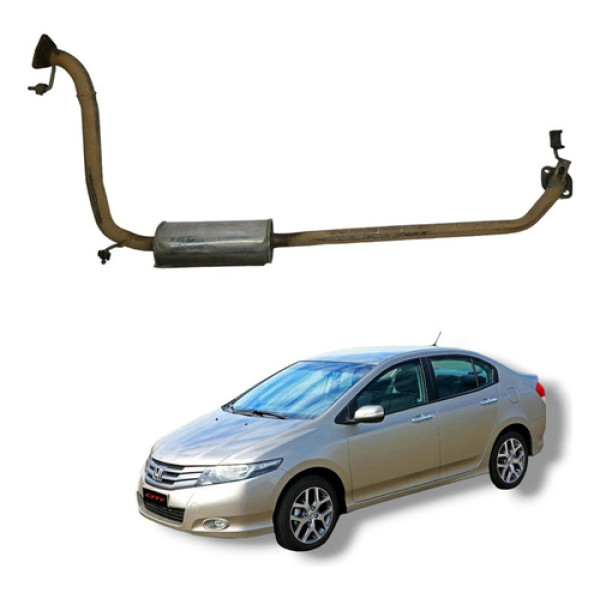 Escapamento Silencioso Honda City 2009 A 2013