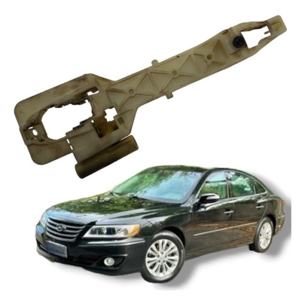 Suporte Maçaneta Dianteira Esquerda Hyundai Azera 2009 2011 Branco Amarelado Dianteira