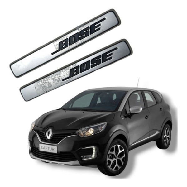Friso Acabamento Bose Renault Captur 2018 A 2021 Cinza