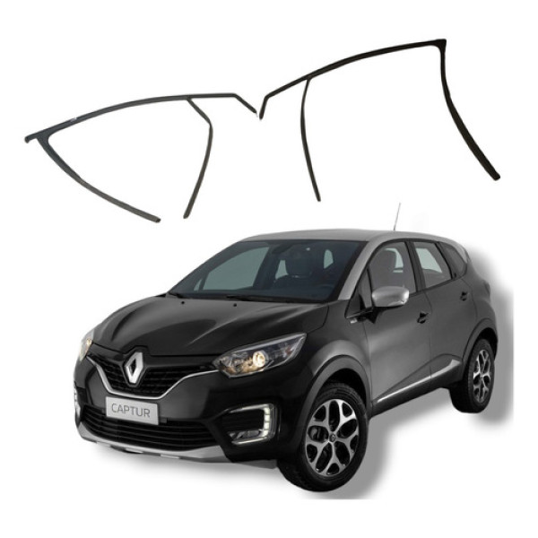 Par Borracha Canaleta Traseira Renault Captur 2018 A 2021