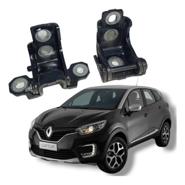 Par Dobradiça Porta Dianteira Direita Captur 2018 A 2021
