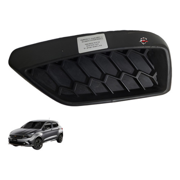 Moldura Parachoque Direito Fiat Argo 2019 Preto Direito