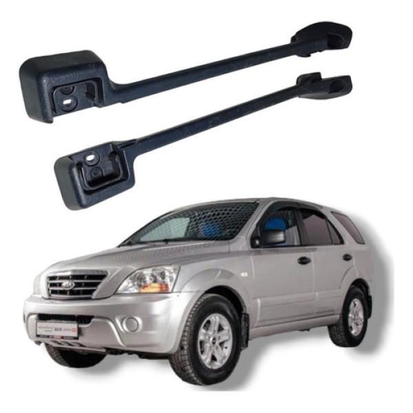 Par Suporte Bagagito Porta Malas Kia Sorento 2006 A 2013 Preto
